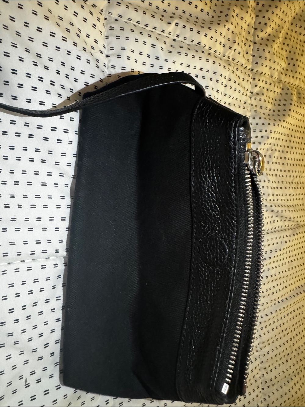 Marc Jacobs Mini Zebra-Print The Sack Bag in Black & Cream - Picture 4 of 5